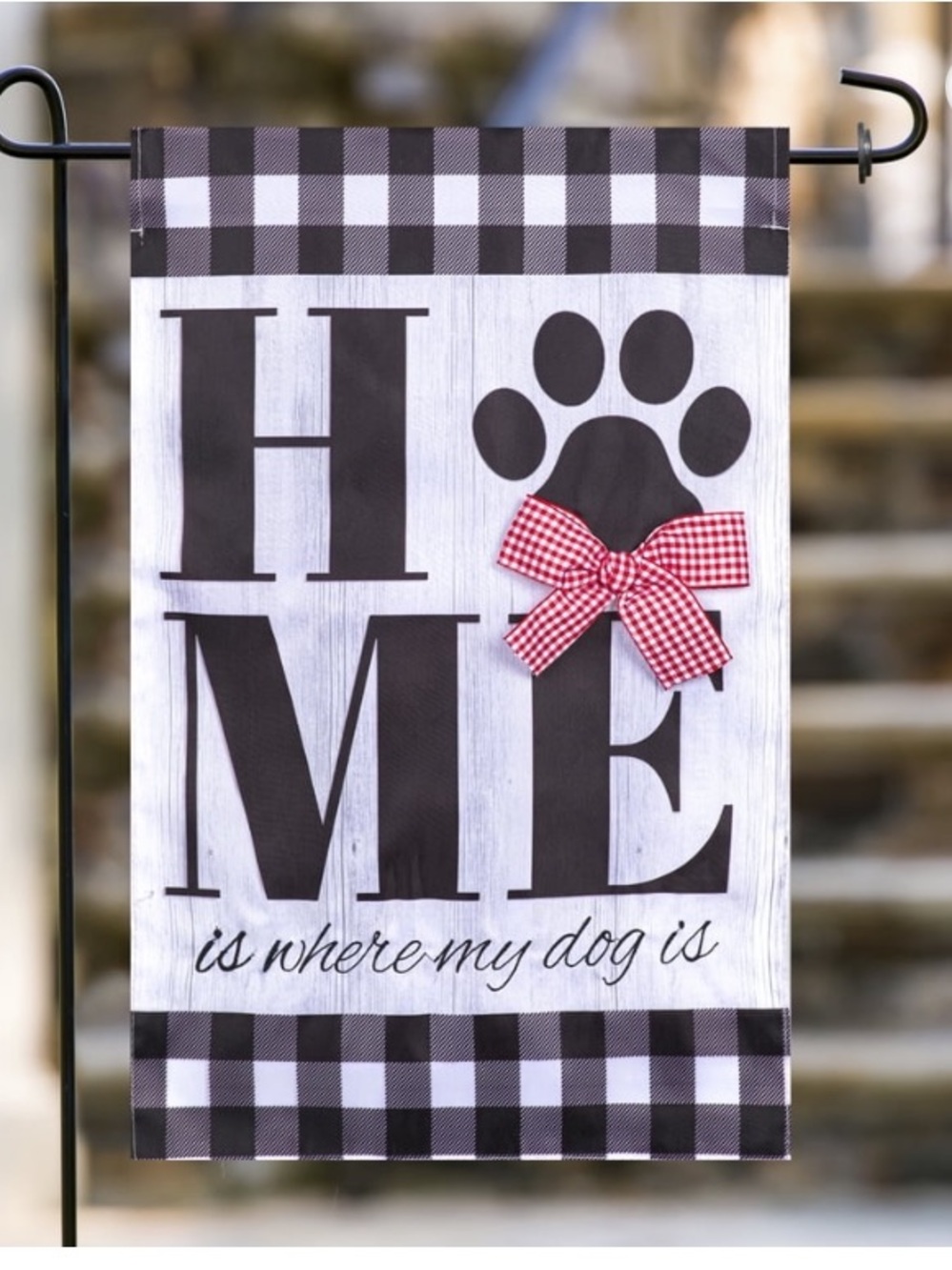 Meadow Creek Dog Yard Flag Embroidered Hand Stitched Polyester 11.5x18"